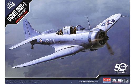 ACADEMY 12331 1/48 USMC SBD-1 Dauntless "Pearl Harbor" Model Aircraft Kit