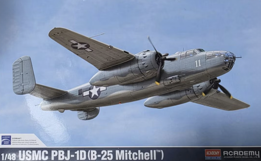 ACADEMY 12334 1/48 USMC PBJ-1D (B-25 Mitchell) Model Aircraft Kit