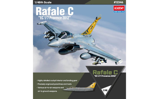 ACADEMY 12346 1/48 Rafale C "EC 1/7 Provence 2012" Model Aircraft Kit