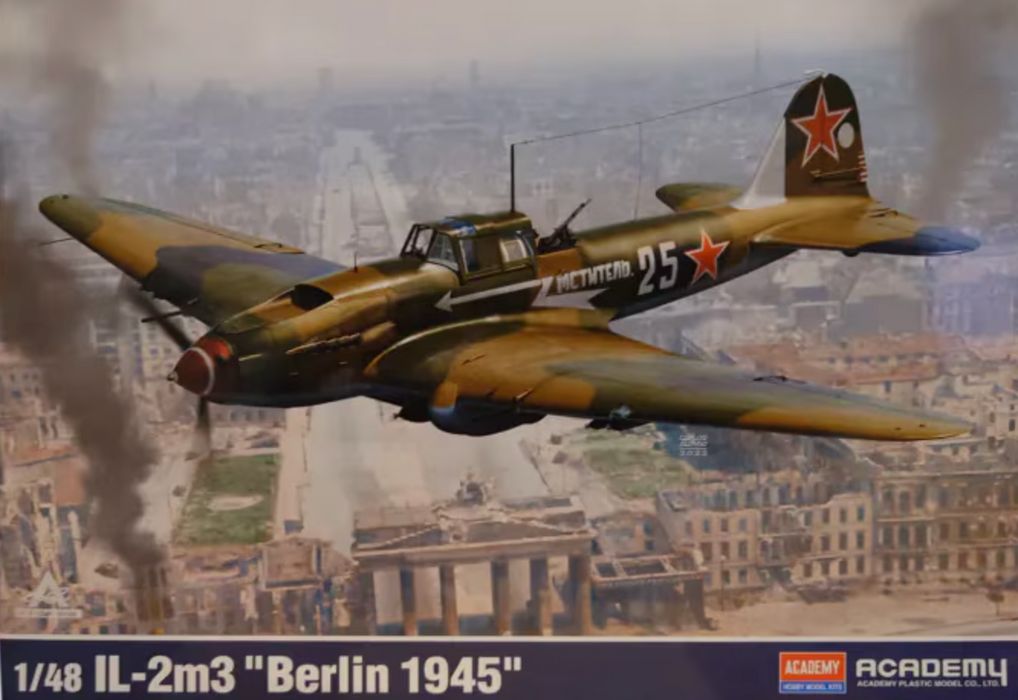 ACADEMY 12357 1/48 Il-2M3 Stormovik "Berlin 1945" Model Aircraft Kit