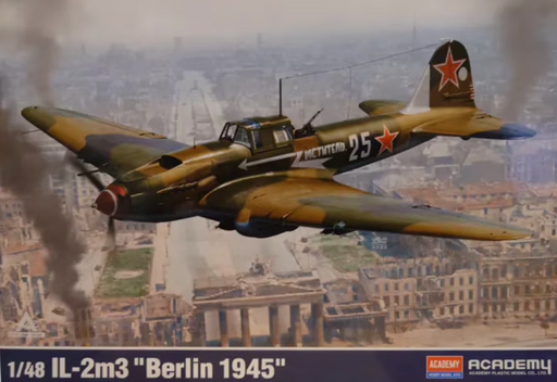 ACADEMY 12357 1/48 Il-2M3 Stormovik "Berlin 1945" Model Aircraft Kit