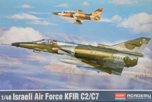 ACADEMY 12365 1/48 Israel Air Force KFIR C2-C7 Model Aircraft Kit