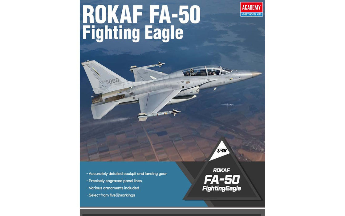 ACADEMY 12366 1/48 ROKAF FA-50 Fighting Eagle Model Aircraft Kit