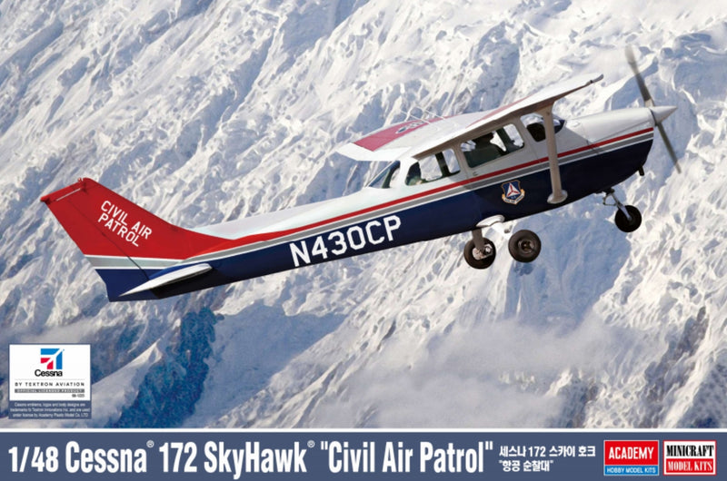ACADEMY 12367 1/48 Cessna 172 Skyhawk "Civil Air Patrol" Model Aircraft Kit