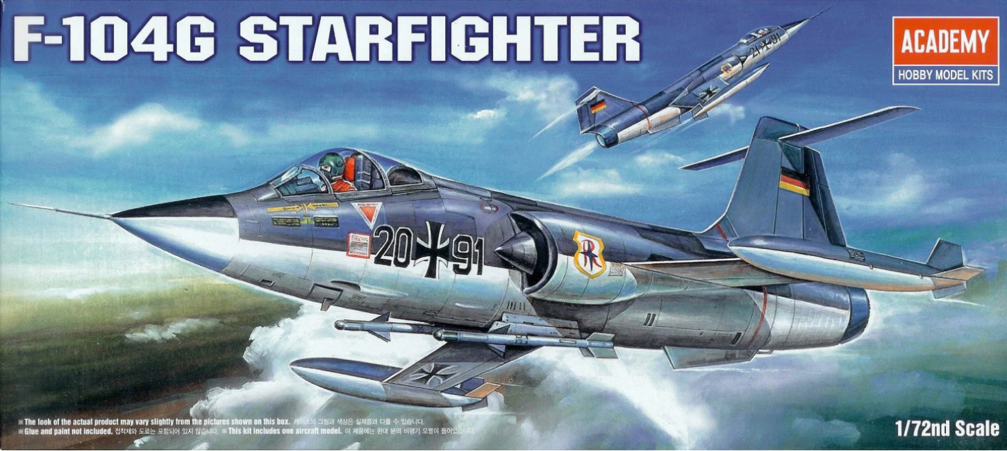 ACADEMY 12443 1/72 Bundesmarine F-104G Starfighter Model Aircraft Kit