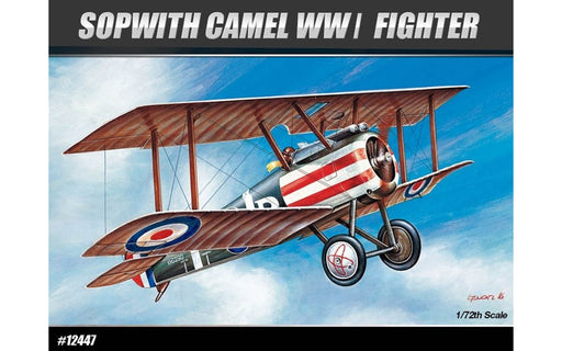 ACADEMY 12447 1/72 Sopwith Camel WWI Fighter Bi-Plane Model Aircraft Kit