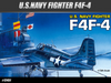 ACADEMY 12451 1/72 U.S. Navy Fighter F4F-4 Wildcat Model Aircraft Kit