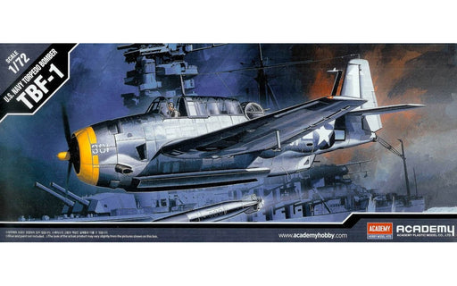 ACADEMY 12452 1/72 USN TBF-1 Avenger Torpedo Bomber Model Aircraft Kit