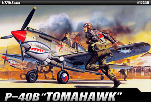 ACADEMY 12456 1/72 Curtiss P-40B Tomahawk Model Aircraft Kit