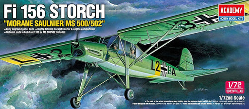 ACADEMY 12459 1/72 Fi 156 Storch "Morane Saulnier" Model Aircraft Kit