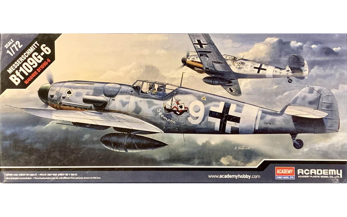ACADEMY 12467 1/72 Messerschmitt Bf109G-6 Model Aircraft Kit