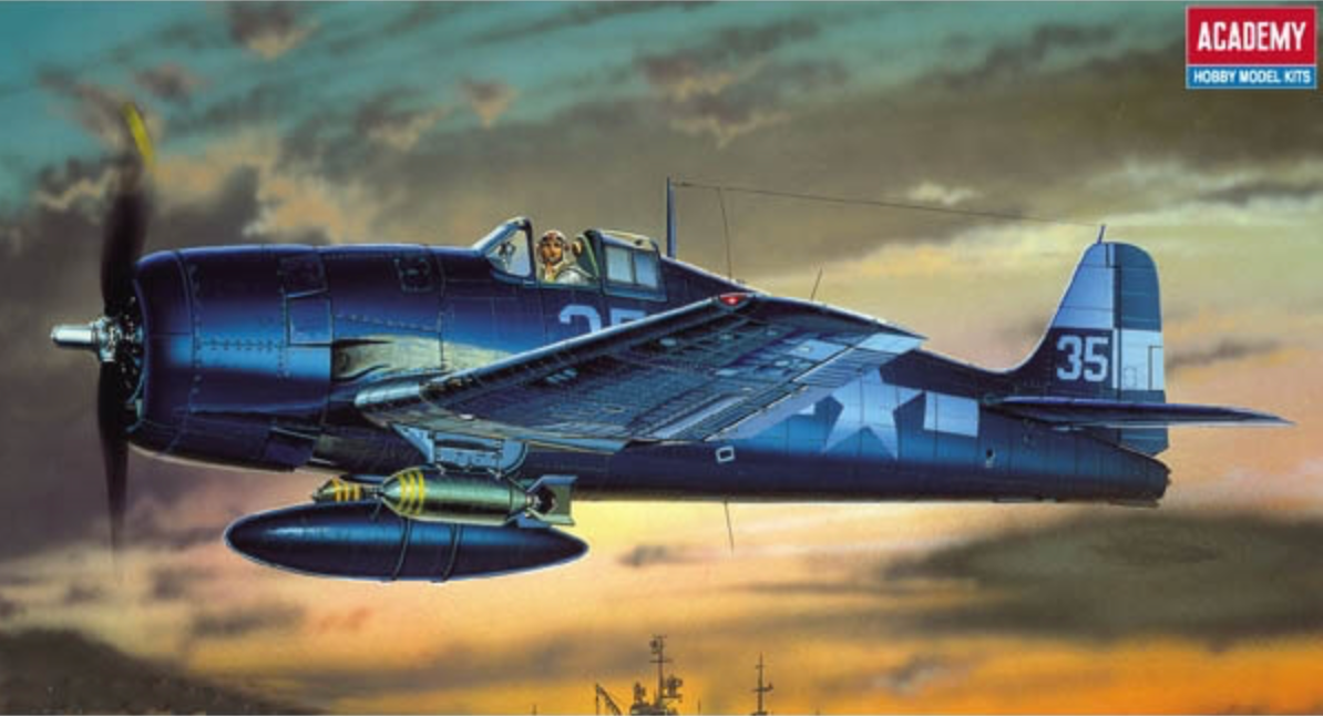 ACADEMY 12481 1/72 F6F-3/5 Hellcat Fighter Model Kit