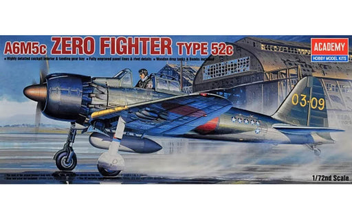 ACADEMY 12493 1/72 A6M5C Zero-sen Type 52C Model Aircraft Kit