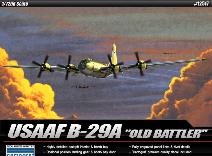 ACADEMY 12517 1/72 Old Battler USAAF Bomber Plastic Model Kit