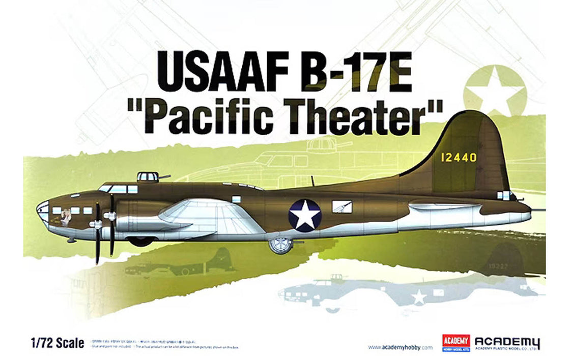 ACADEMY 12533 1/72 USAAF B-17E "Pacific Theater" Model Aircraft Kit