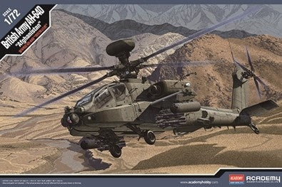 ACADEMY 12537 1/72 British Army AH-64D Apache "Afghanistan" Model Helicopter Kit