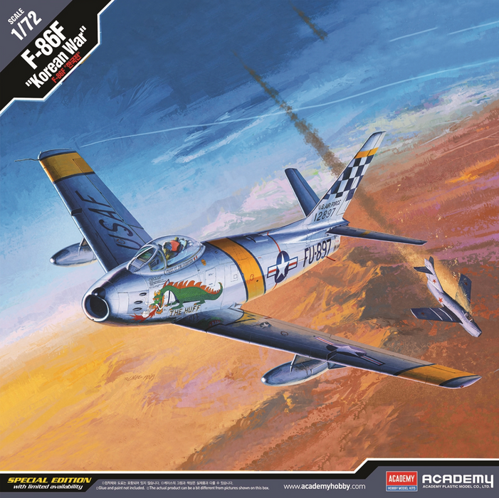 ACADEMY 12546 1/72 F-86F Korean War Jet Model Kit