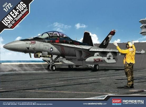 ACADEMY 12560 1/72 USN EA-18G VAQ-141 Shadow Hawks Jet Model Kit