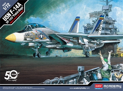 ACADEMY 12563 1/72 USN F-14A VF-143 "Pukin Dogs" Model Aircraft Kit