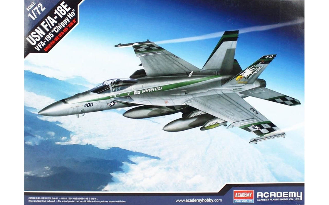 ACADEMY 12565 1/72 USN F/A-18E Super Hornet "Chippy Ho" Model Aircraft Kit