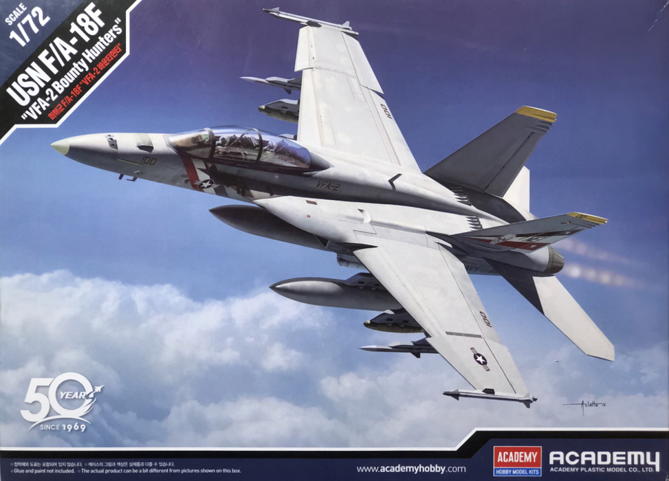 ACADEMY 12567 1/72 USN F/A-18F Super Hornet "Bounty Hunters" Model Kit