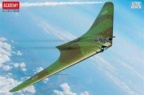 ACADEMY 12583 1/72 Horten Ho 229 Wunderwaffe WWII Flying Wing Model Kit