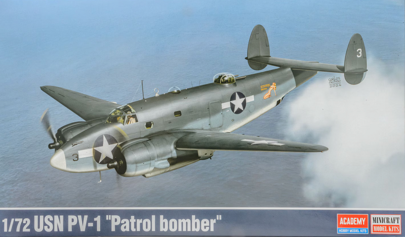 ACADEMY 12587 1/72 USN PV-1 Ventura Patrol Bomber Model Aircraft Kit