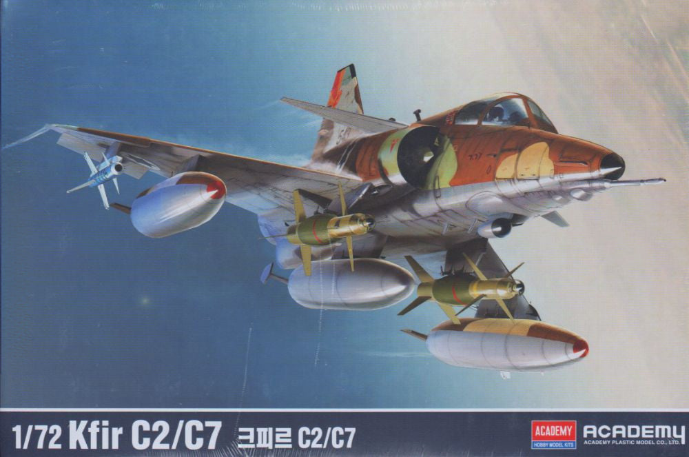 ACADEMY 12593 1/72 Kfir C2/C7 Jet Model Aircraft Kit