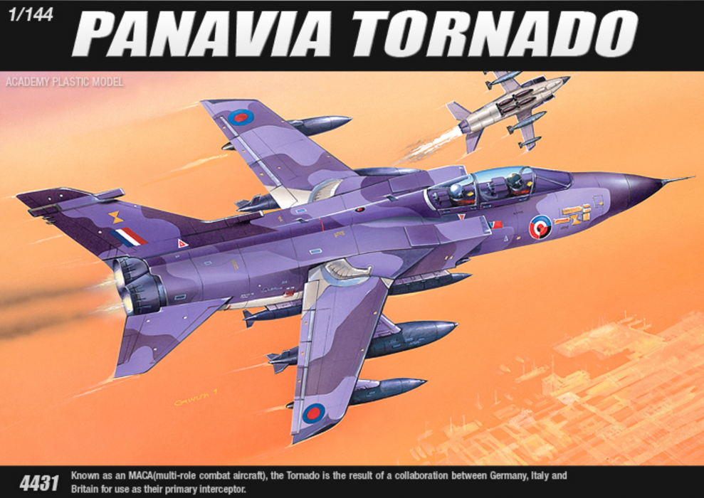 ACADEMY 12607 1/144 Panavia Tornado Model Aircraft Kit