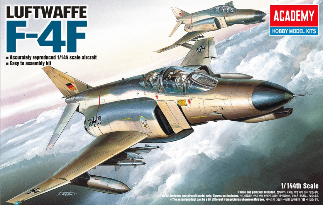 ACADEMY 12611 1/144 F-4F Phantom II Fighter Jet Model Kit