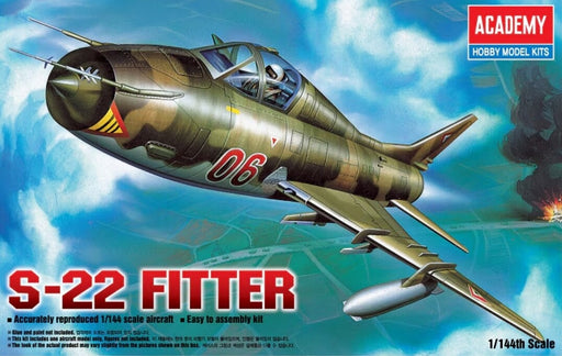 ACADEMY 12612 1/144 S-22 Fitter Jet Model Aircraft Kit