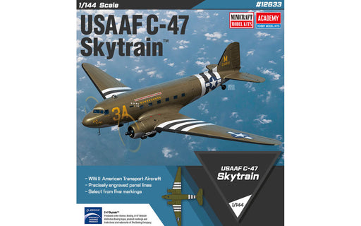 ACADEMY 12633 1/144 USAAF C-47 Skytrain Model Aircraft Kit