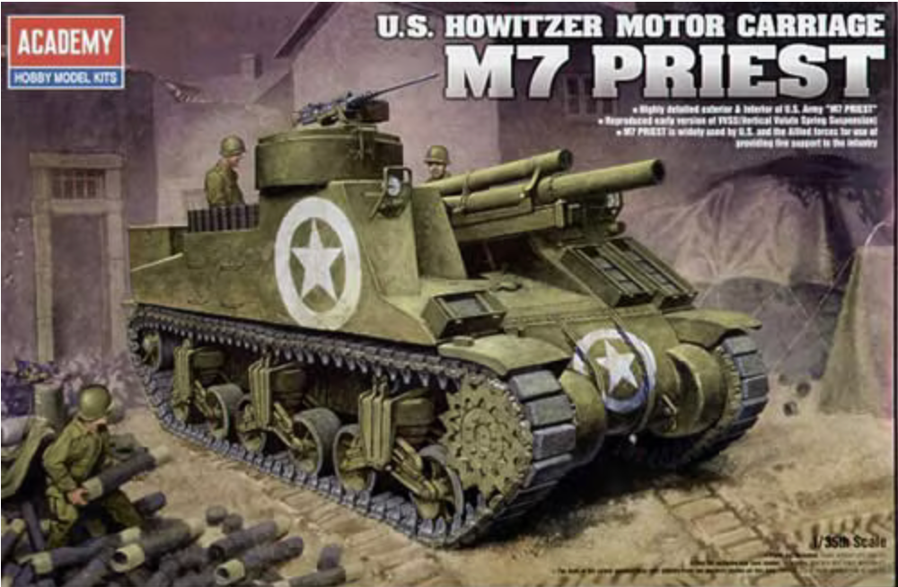 ACADEMY 13210 1/35 M7 Priest Howitzer Motor Carriage Model Tank Kit