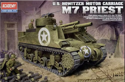 ACADEMY 13210 1/35 M7 Priest Howitzer Motor Carriage Model Tank Kit