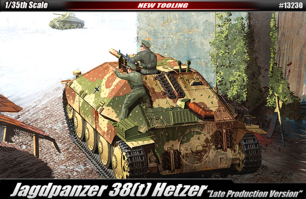 ACADEMY 13230 1/35 Jagdpanzer 38(t) Hetzer Late Version Model Tank Kit