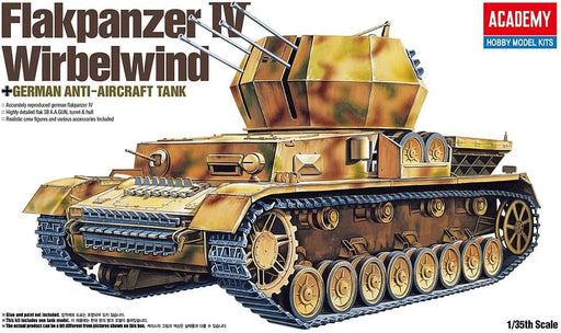 ACADEMY 13236 1/35 Flakpanzer IV Wirbelwind Anti-Aircraft Tank Model Kit