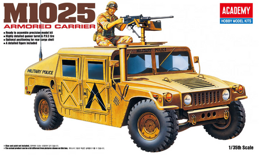 ACADEMY 13241 1/35 M1025 Armoured Carrier Model Vehicle Kit