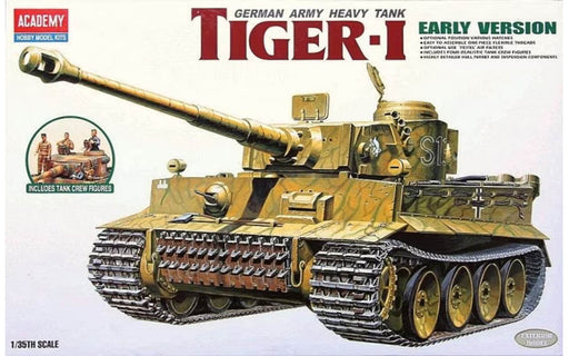 ACADEMY 13264 1/35 Tiger 1 Tank with Figures Model Kit