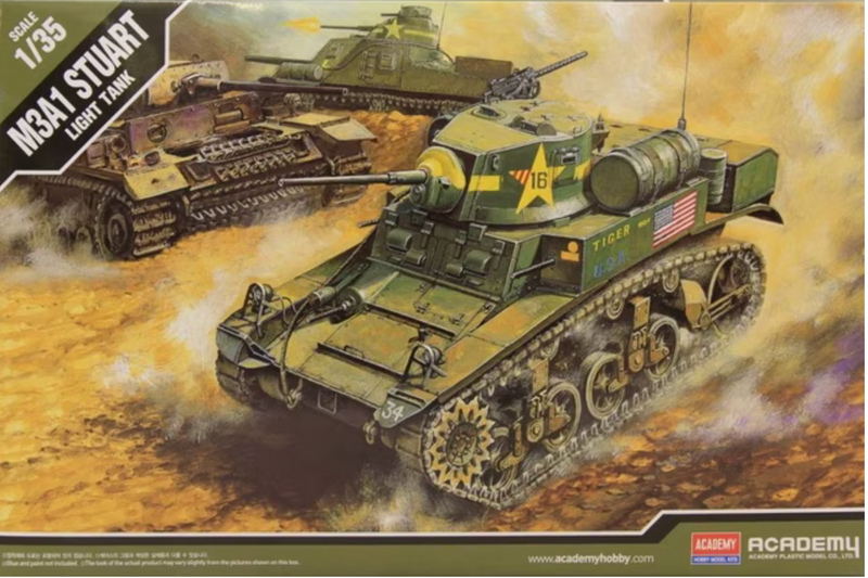 ACADEMY 13269 1/35 M3A1 Stuart Light Tank Model Kit