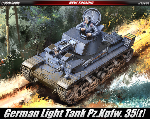 ACADEMY 13280 1/35 German Light Tank Pz.Kpfw. 35(t) Model Tank Kit