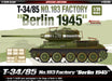 ACADEMY 13295 1/35 T-34/85 No.183 Factory Berlin 1945 Model Tank Kit