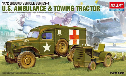 ACADEMY 13403 1/72 U.S. Ambulance & Tow Truck Model Kit