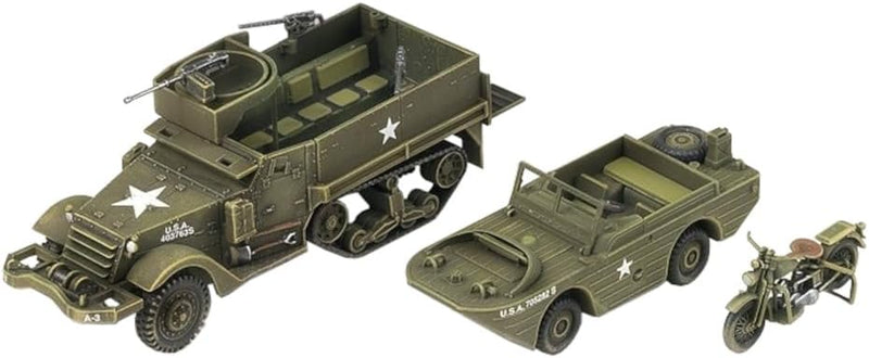 ACADEMY 13408 1/72 M3 Half Track & 1/4ton Amphibian Vehicle Model Kit