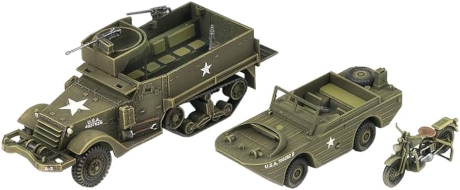 ACADEMY 13408 1/72 M3 Half Track & 1/4ton Amphibian Vehicle Model Kit