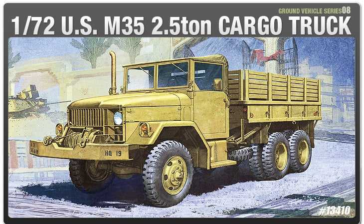 ACADEMY 13410 1/72 U.S. M35 2.5ton Cargo Truck Model Kit
