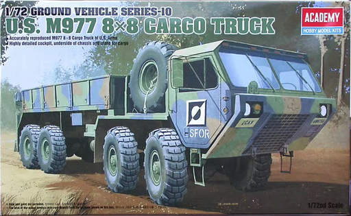 ACADEMY 13412 1/72 U.S. M977 8x8 Cargo Truck Model Kit