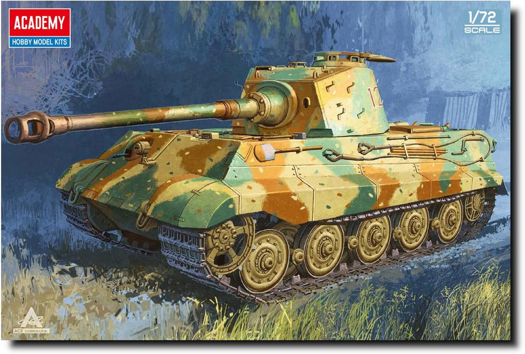 ACADEMY 13423 1/72 German King Tiger Tank with Henschel Turret Model Kit