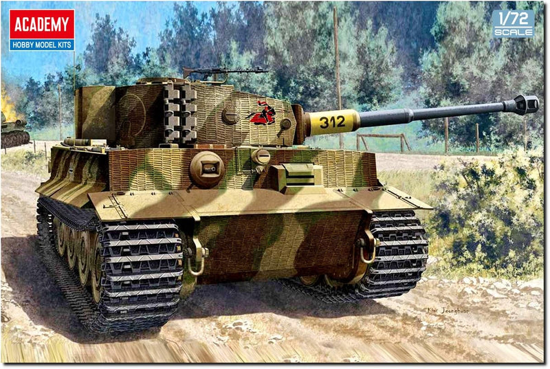 ACADEMY 13431 1/72 German Tiger I Ausf. E Late Version Model Tank Kit