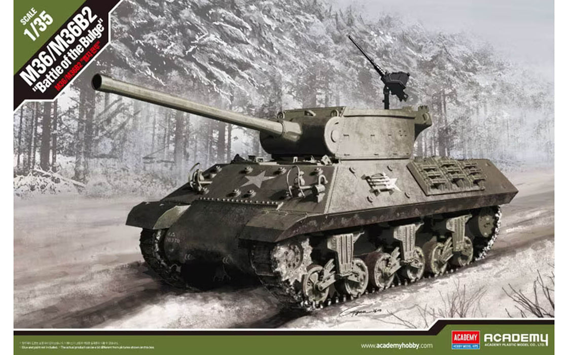 ACADEMY 13501 1/35 M36/M36B2 Jackson US Army Tank Model Kit