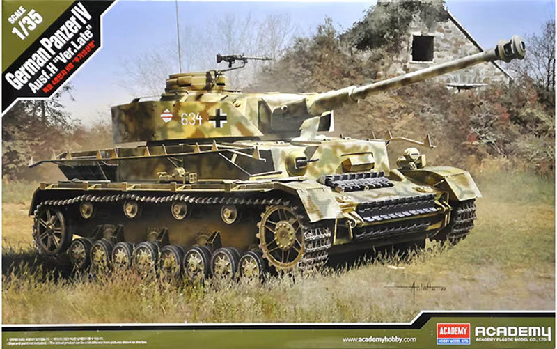 ACADEMY 13528 1/35 Panzer IV Ausf. H Late Prod. Model Tank Kit